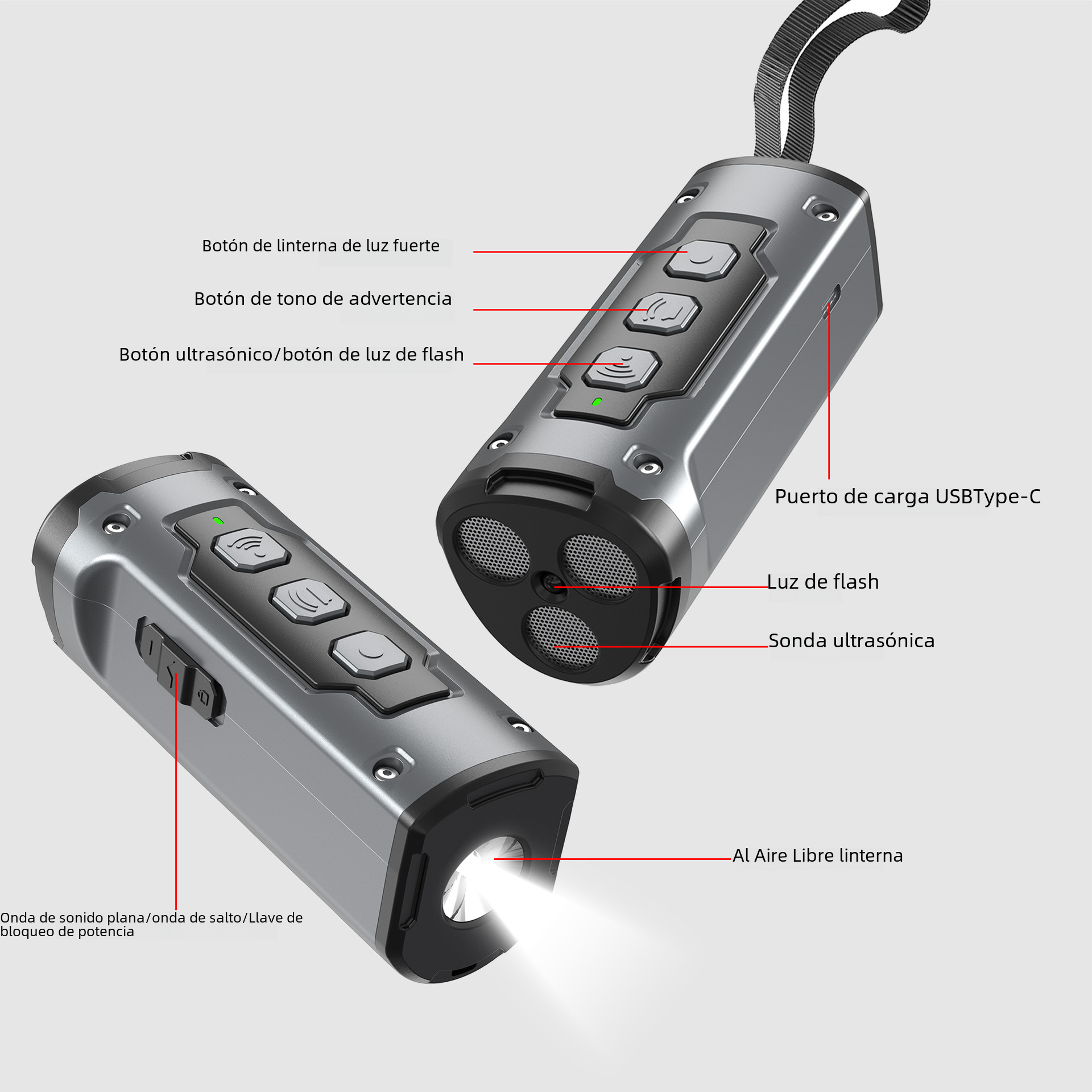 2023 Ultrasonic Dog Repeller with Flashlight Feature